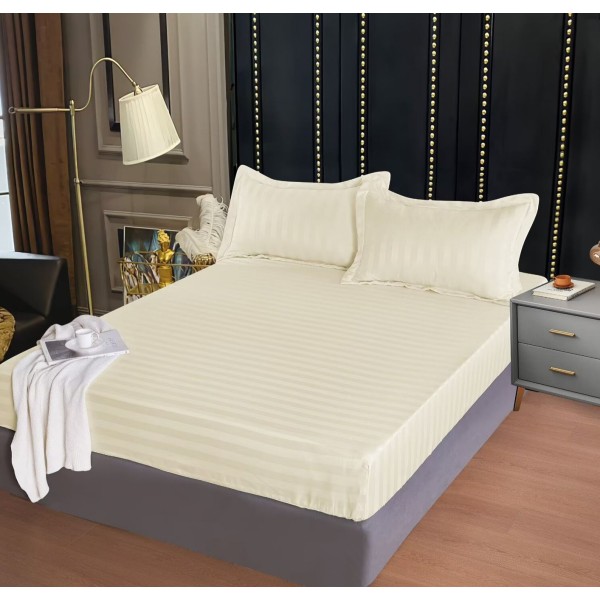 Carceaf cu elastic, bumbac finet, 160x200cm,2 fete de perna 50x70 cm cod E101