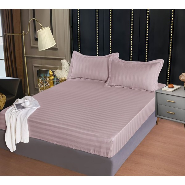 Carceaf cu elastic, bumbac finet, 160x200cm,2 fete de perna 50x70 cm cod E056