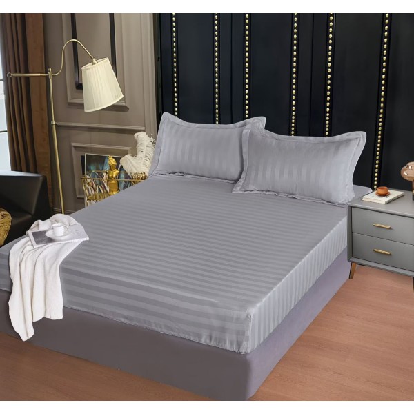 Carceaf cu elastic, bumbac finet, 160x200cm,2 fete de perna 50x70 cm cod E085