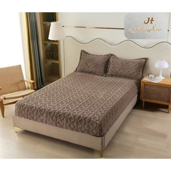 Husa de pat cocolino si 2 fete de perna, 3 piese, 2 persoane, 180x200cm,cod CH20