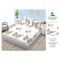 Carceaf cu elastic, bumbac finet, 160x200cm,2 fete de perna 50x70 cm cod H149