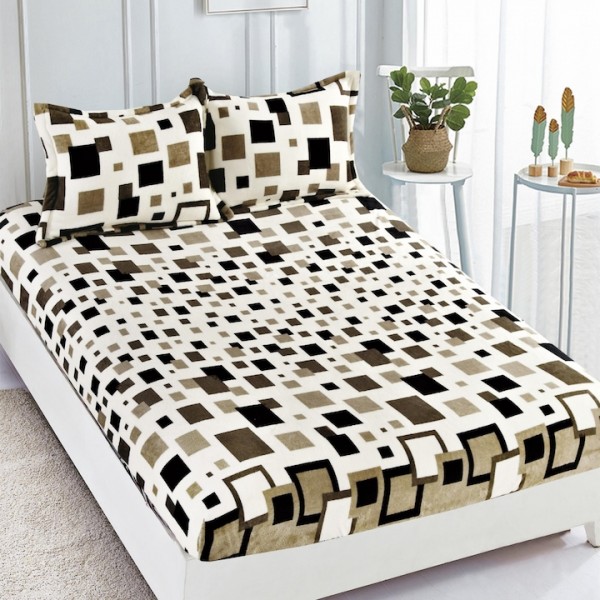 Husa de pat cocolino si 2 fete de perna, 3 piese, 2 persoane, 180x200cm,cod CH16