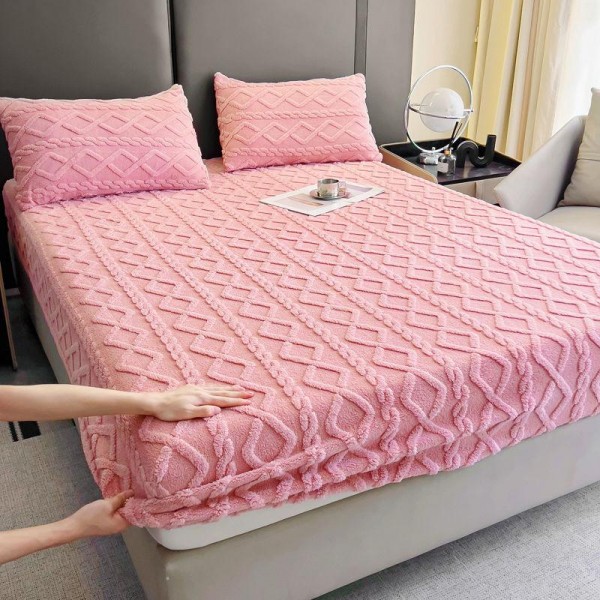 Husa de pat cocolino si 2 fete de perna, 3 piese, 2 persoane, 180x200cm,cod CH19