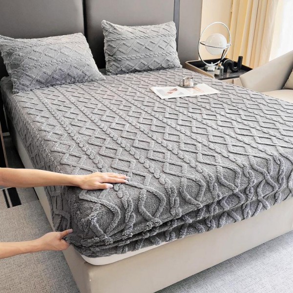 Husa de pat cocolino si 2 fete de perna, 3 piese, 2 persoane, 180x200cm,cod CH21