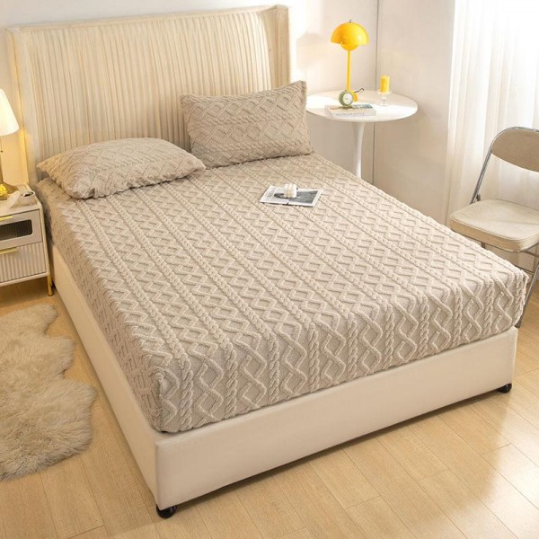 Husa de pat cocolino si 2 fete de perna, 3 piese, 2 persoane, 180x200cm,cod CH18